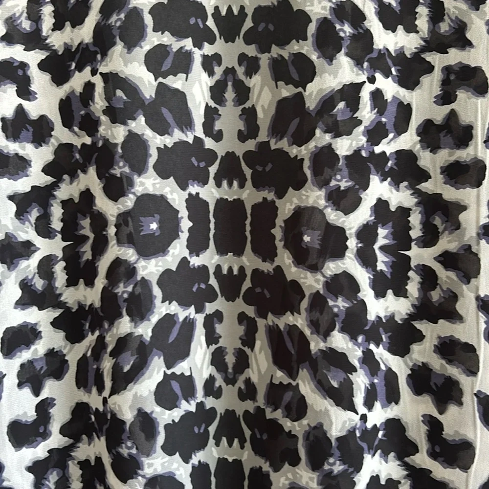 Steve Madden | Duster Kimono Beach Coverup Boho Sheer (OS) Animal Print - Picture 7 of 8